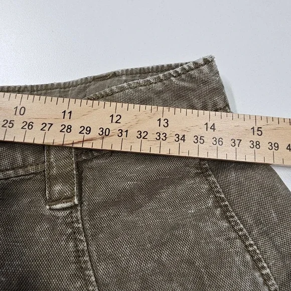 Free People Desert Daze Harem Pants Belted Button Front Olive Women's XS/2 - Picture 10 of 11